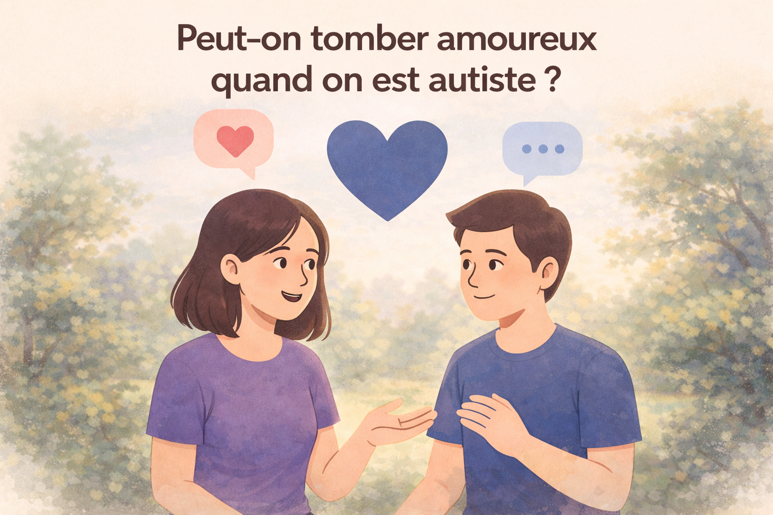 Deux personnes discutant entres elles.